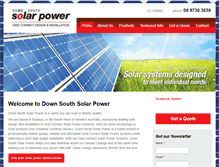 Tablet Screenshot of downsouthsolarpower.com.au